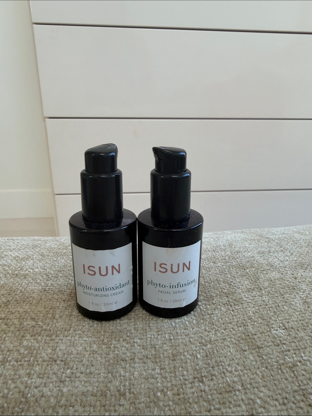 Phyto-Infusion Facial Serum & Phyto-Antioxidant Moisturizing Cream - Black